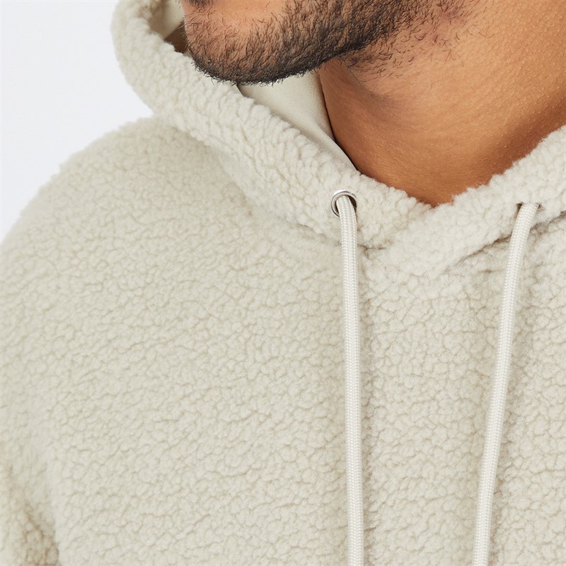 ONLY & SONS Mens Teddy Borg Hoodie Beige