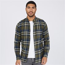 ONLY & SONS Mens Brushed Check Shirt Green