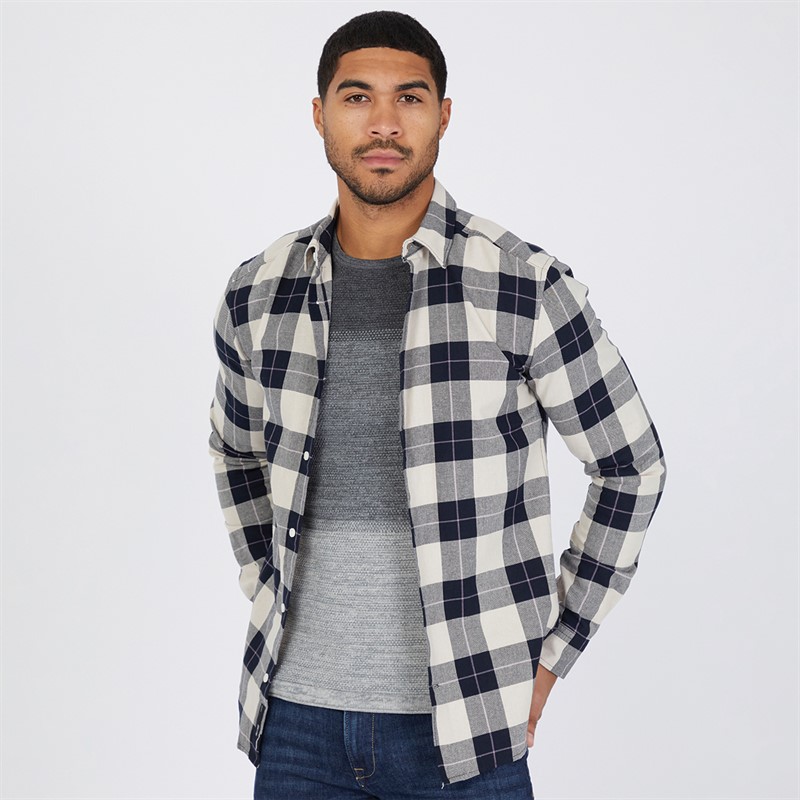 ONLY & SONS Mens Check Shirt Beige