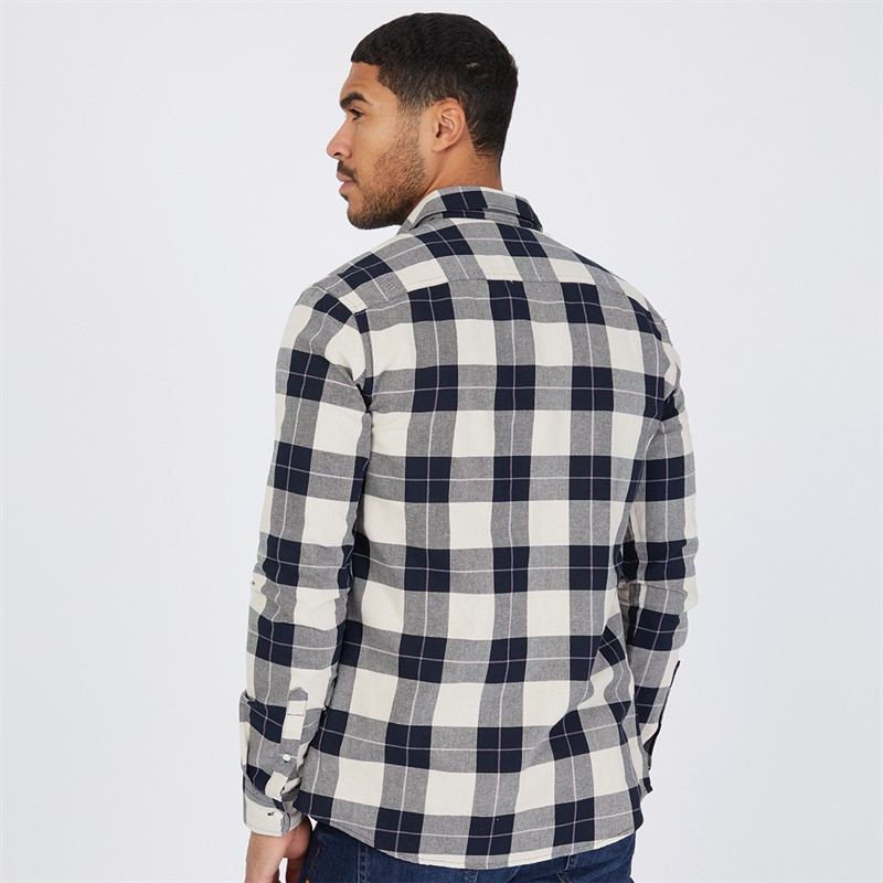 ONLY & SONS Mens Check Shirt Beige