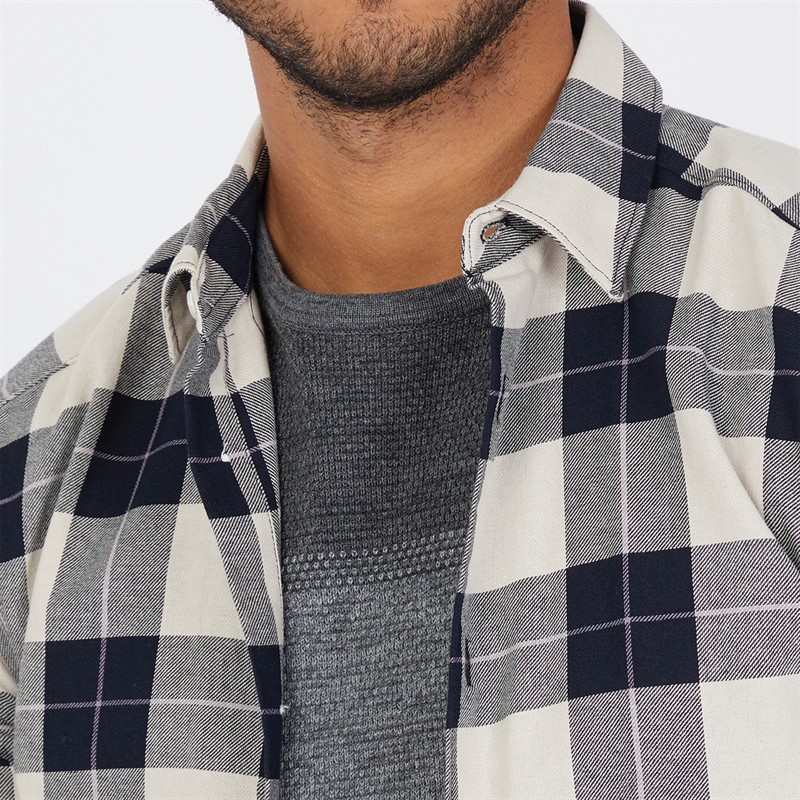 ONLY & SONS Mens Check Shirt Beige