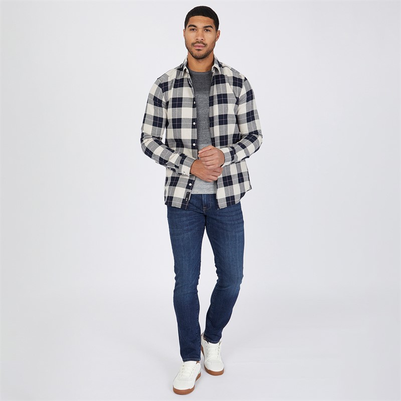 ONLY & SONS Mens Check Shirt Beige