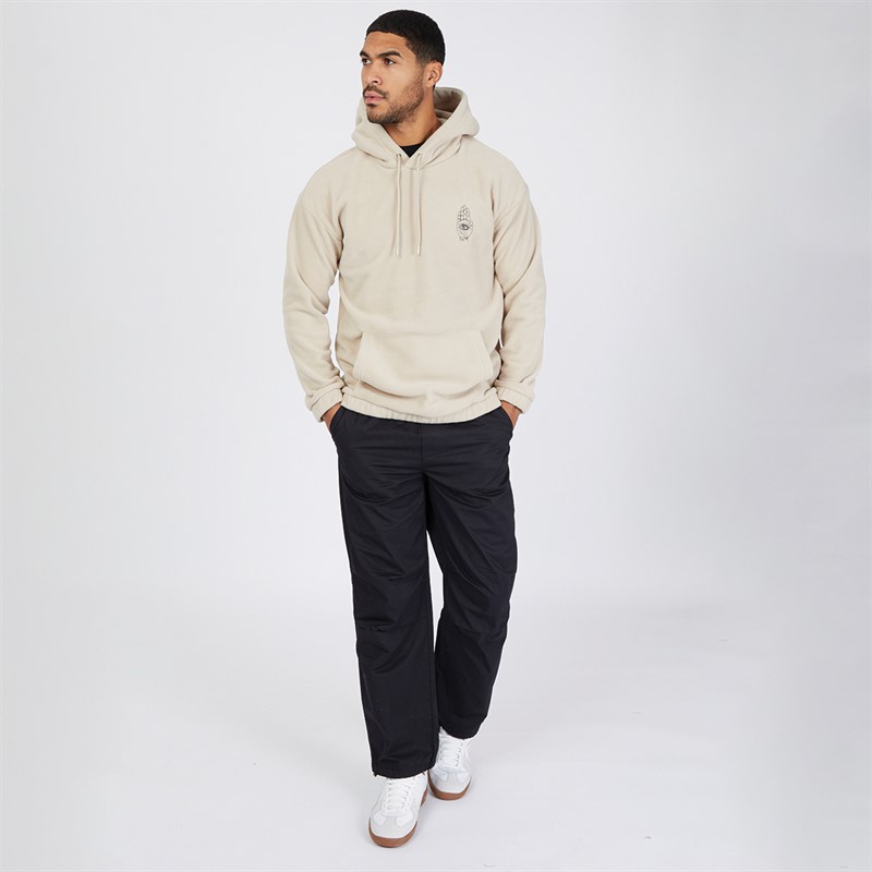 ONLY & SONS Mens Fleece Oversized Hoodie Beige