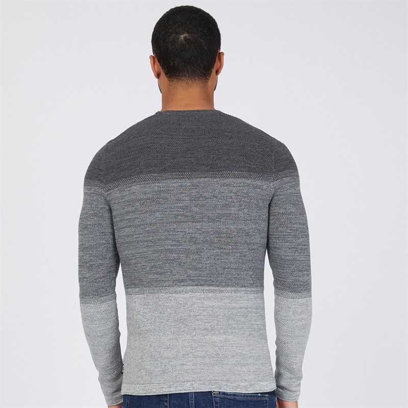 ONLY & SONS Mens Panter Jumper Medium Grey Melange