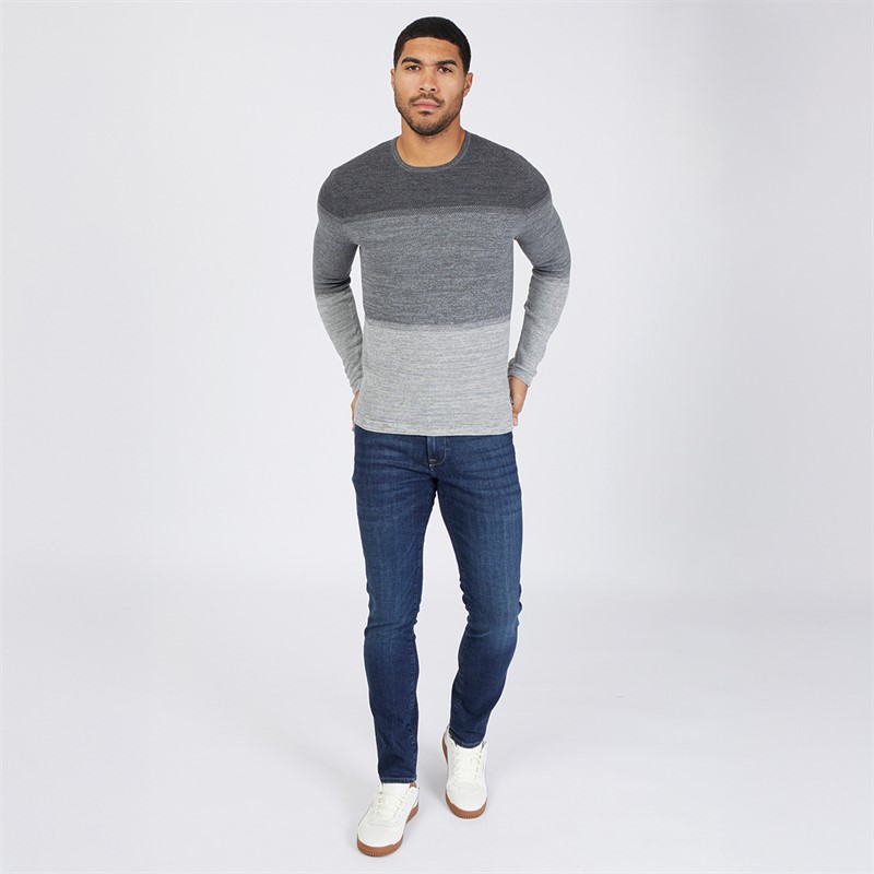 ONLY & SONS Mens Panter Jumper Medium Grey Melange