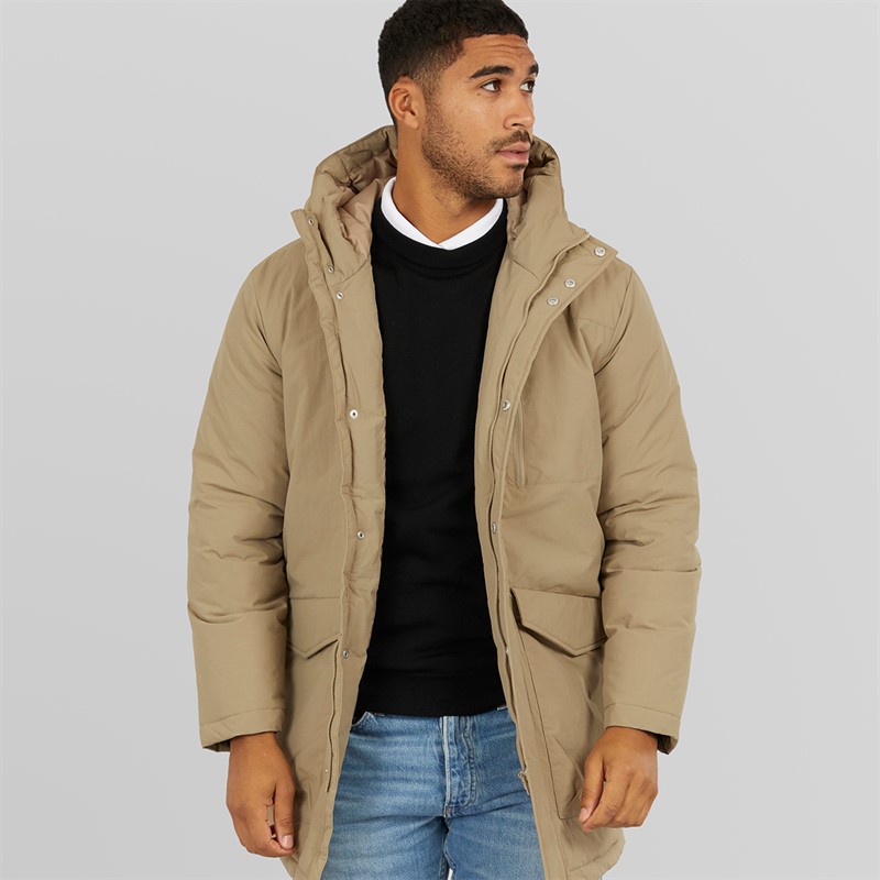 ONLY & SONS Mens Global Parka Jacket Chinchilla - Size S