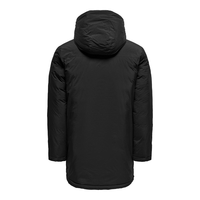ONLY & SONS Mens Global Parka Jacket Black