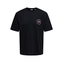ONLY & SONS Mens Tristan Relaxed T-Shirt Black/Osaka Dragon