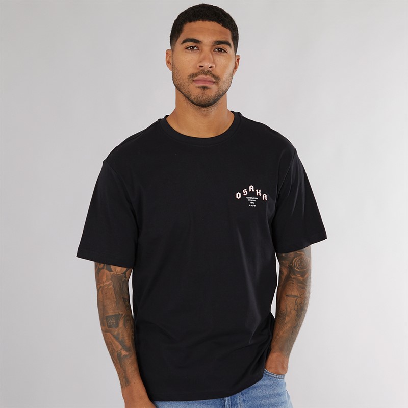 ONLY & SONS Mens Tristan Relaxed T-Shirt Black/Osaka Dragon
