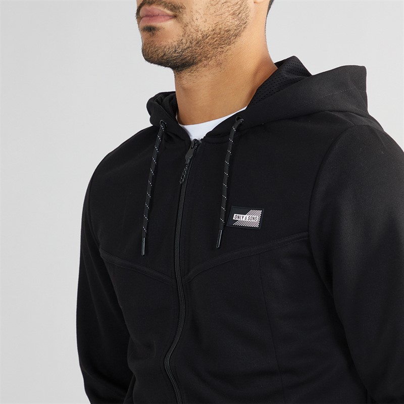 ONLY & SONS Mens Liam Hoodie Black