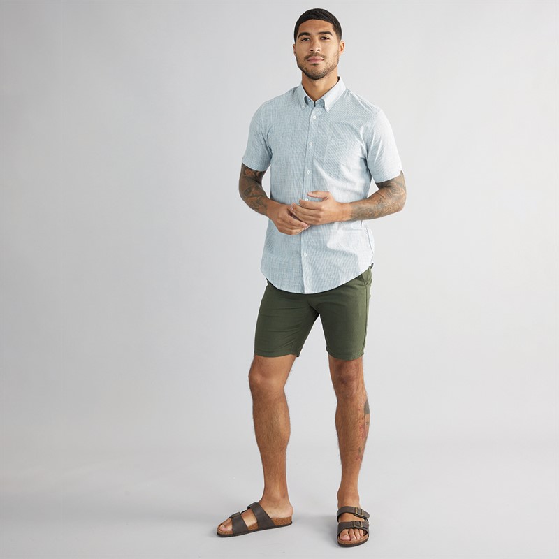 ONLY & SONS Mens Linus Cotton Shorts Olive Night