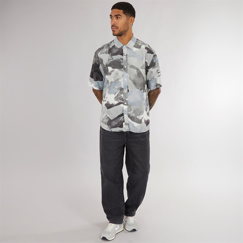 ONLY & SONS Jean Délavé Ample Homme Denim Gris Foncé