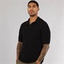 ONLY & SONS Mens Grayson Chochet Polo Shirt Black