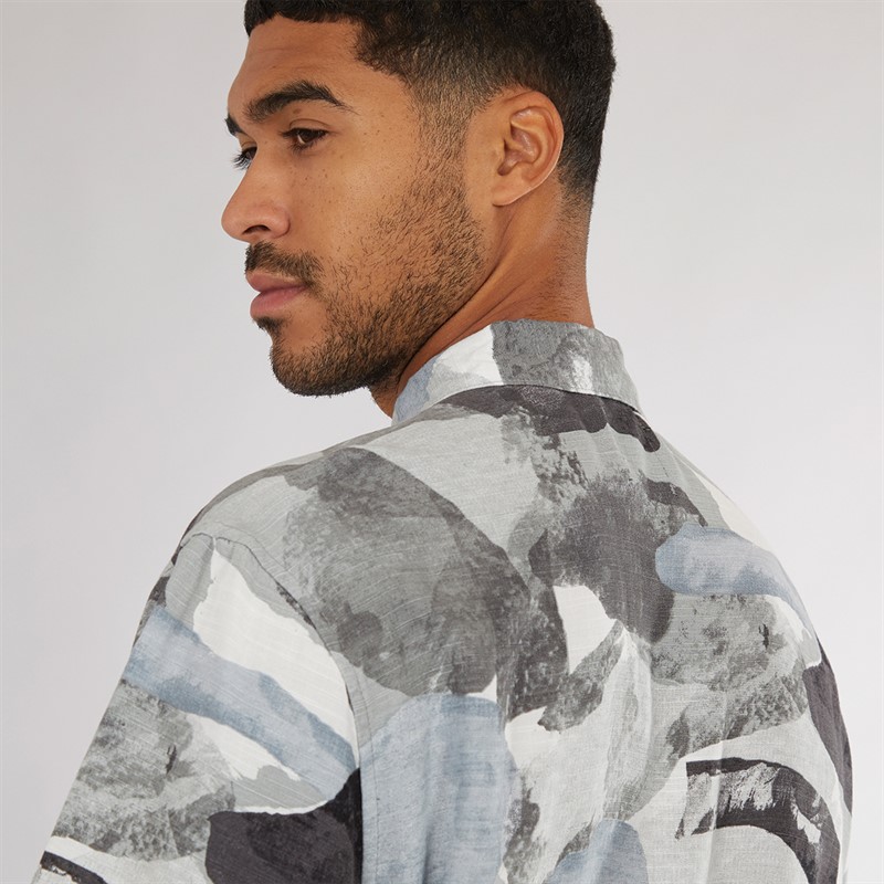 ONLY & SONS Mens Bud Short Sleeve Relaxed Shirt Surf Spray