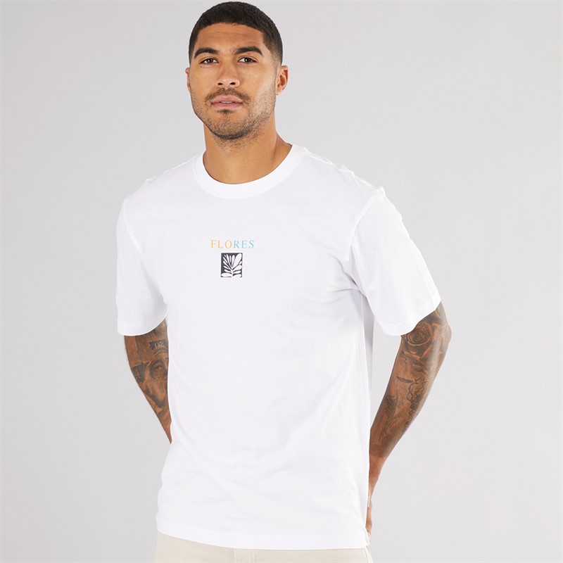 ONLY & SONS Mens Tristan Relax T-Shirt Flores