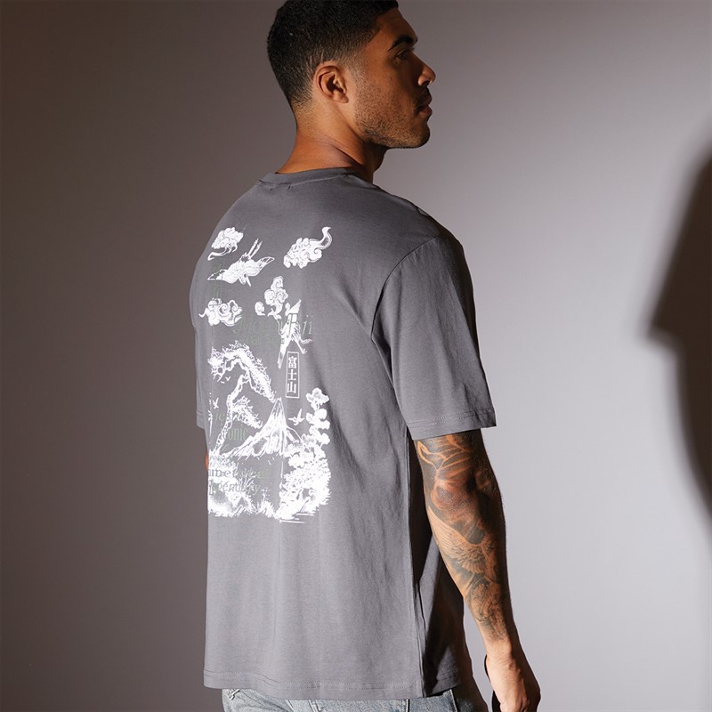 ONLY & SONS Mens Tristan Relax T-Shirt Mount Fuji