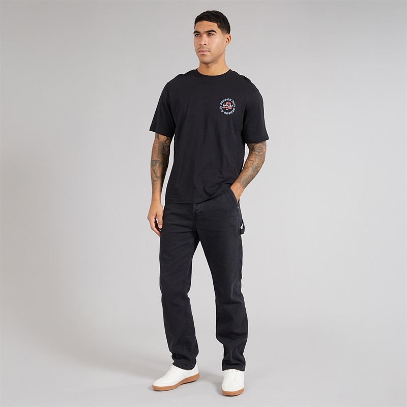 ONLY & SONS Mens Tristan Relaxed T-Shirt Black/Sushi