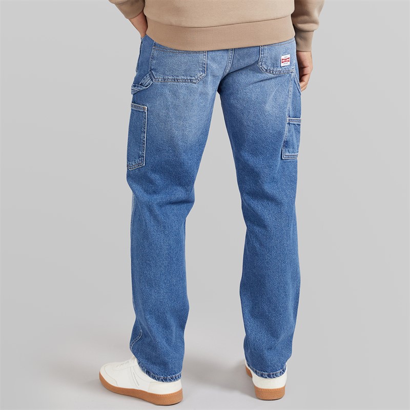 ONLY & SONS Mens Edge Straight Jeans Medium Blue Denim