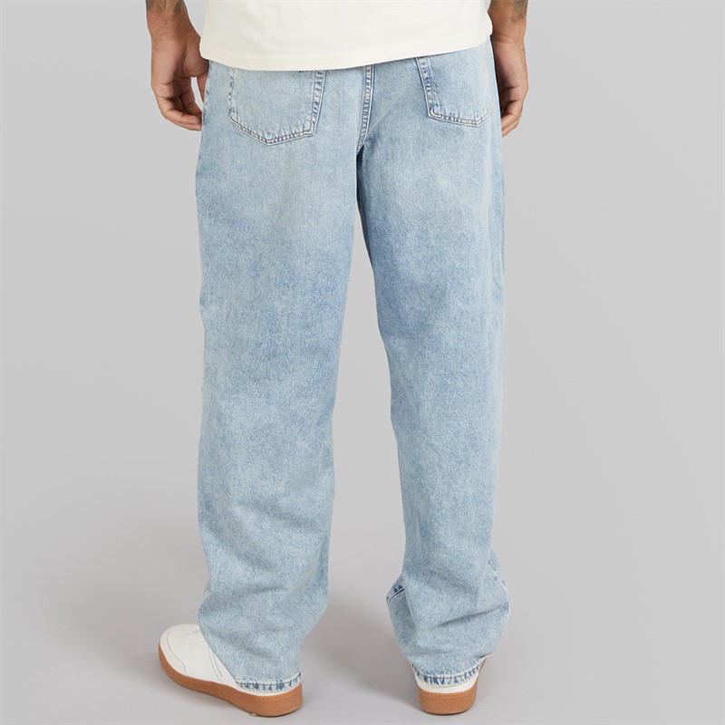 ONLY & SONS Mens Fade Loose Jeans Light Blue Denim