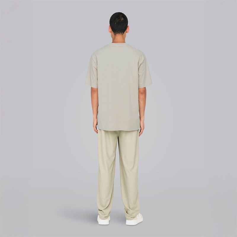 ONLY & SONS Mens Curated Relaxed T-Shirt Silver Lining