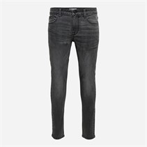 ONLY & SONS Dame Warp skinny sorte vaskede jeans Black Denim