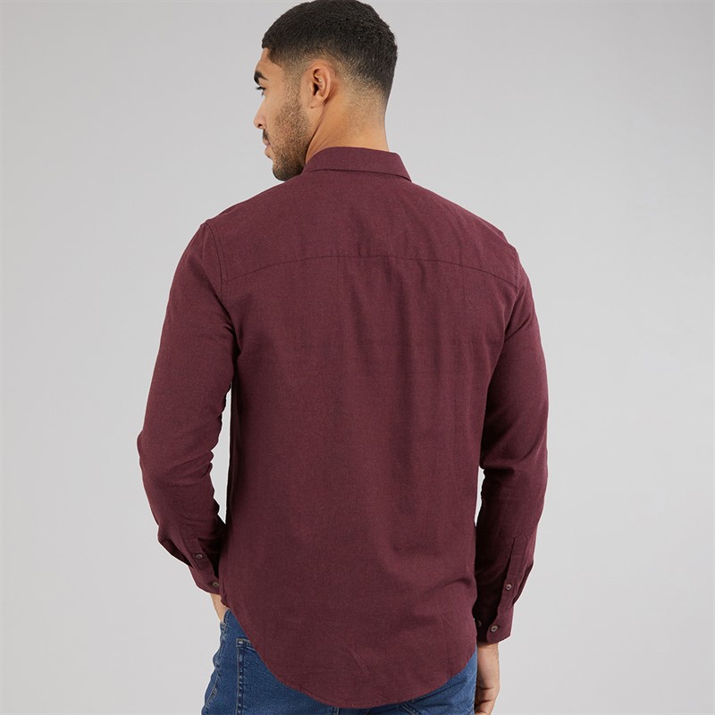 ONLY & SONS Mens Jupiter Long Sleeve Shirt Fudge