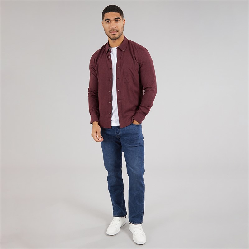 ONLY & SONS Mens Jupiter Long Sleeve Shirt Fudge