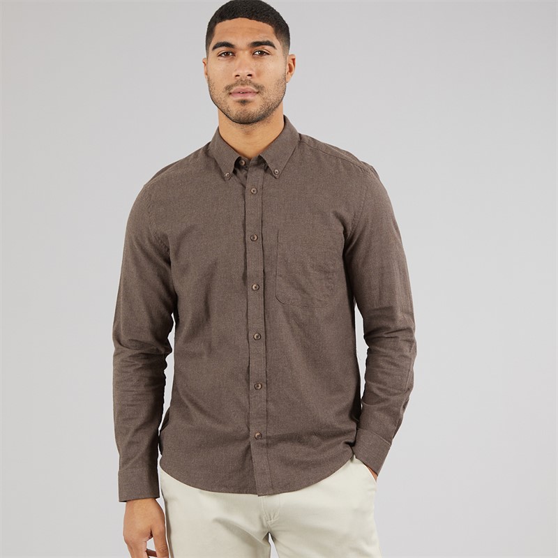 ONLY & SONS Mens Jupiter Long Sleeve Shirt Demitasse