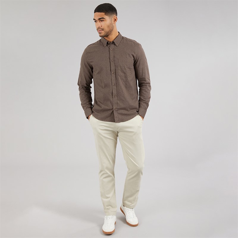 ONLY & SONS Mens Jupiter Long Sleeve Shirt Demitasse
