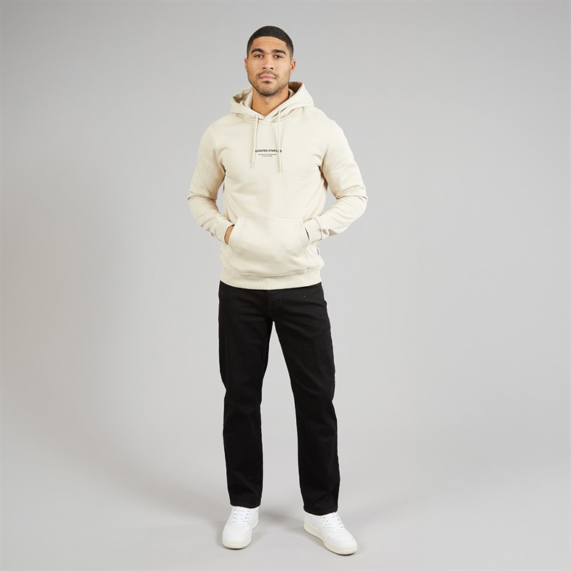ONLY & SONS Mens Curated Hoodie Silver Lining
