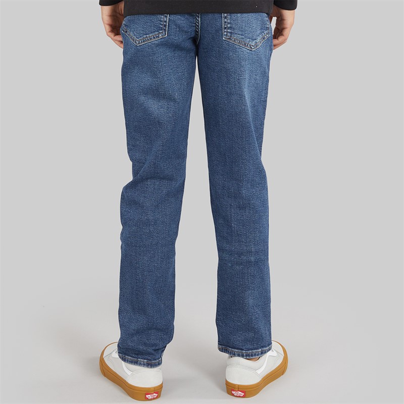 ONLY & SONS Drenge Weft Almindelig Pasform Jeans Dark Blue Denim