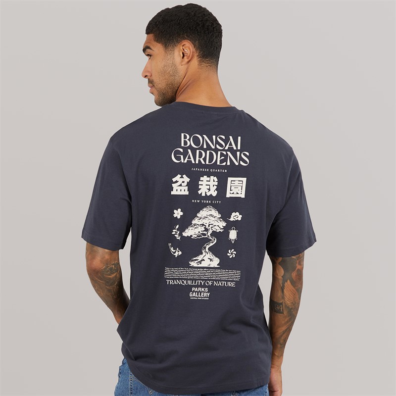 ONLY & SONS Mens Tristan Relaxed Bonsai T-Shirt Dark Navy