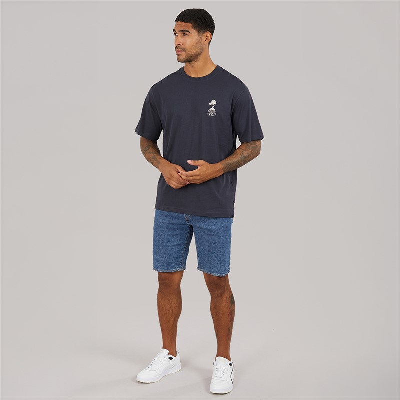 ONLY & SONS Mens Tristan Relaxed Bonsai T-Shirt Dark Navy