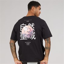 ONLY & SONS Mens Tristan Relaxed Mori T-Shirt Black Onyx