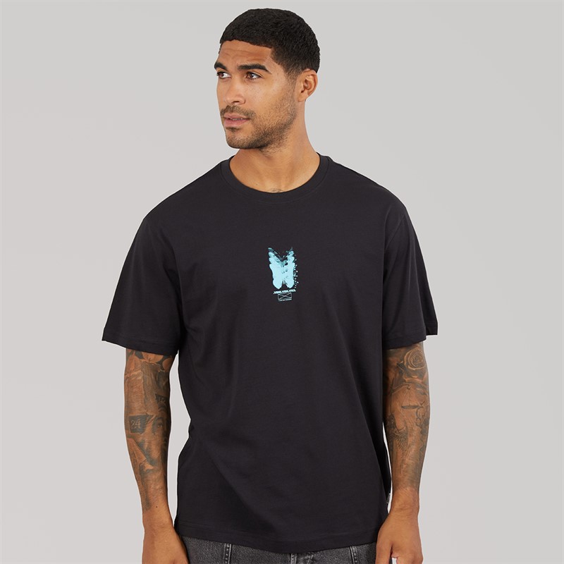 ONLY & SONS Mens Tristan Relaxed T-Shirt Black/Veni