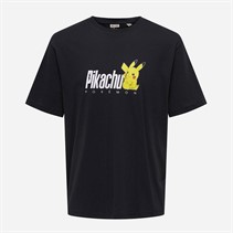 ONLY & SONS Junge Pokemon T Shirt Jet Black