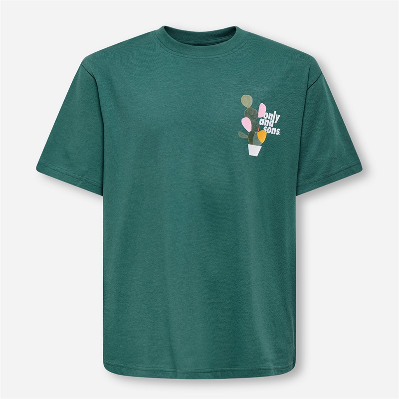 ONLY & SONS Junge Fred Beaufort T Shirt Mallard Green