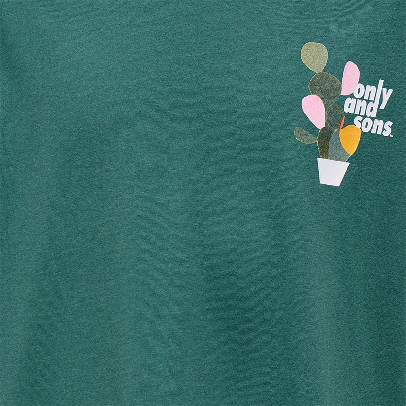 ONLY & SONS Junge Fred Beaufort T Shirt Mallard Green