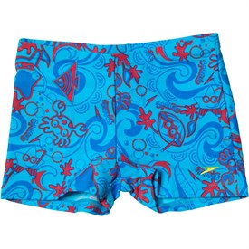 Speedo Jongens Seasquad Aop Aqua Zwembroek Koningsblauw speedo kopen in de aanbieding