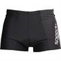 Speedo Mens Gala Logo Aqua Shorts Black/White