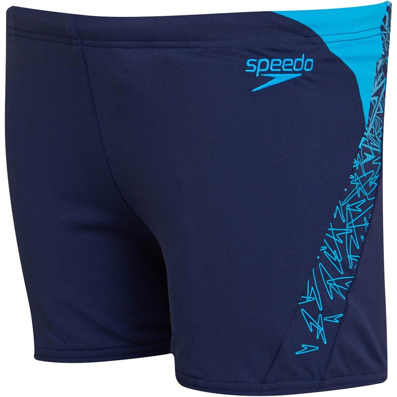 Buy Speedo Mens Endurance+ Boom Splice Aqua Shorts Navy/Blue