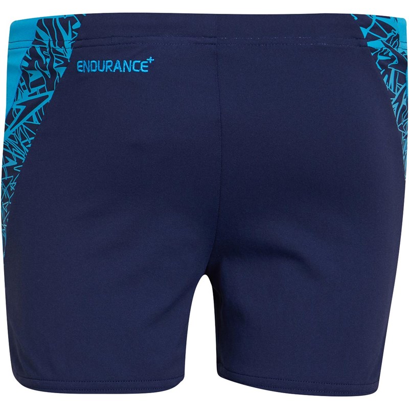 Buy Speedo Mens Endurance+ Boom Splice Aqua Shorts Navy/Blue
