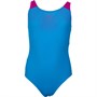 Speedo Junior Placement Muscleback Swimsuit Blue/Purple