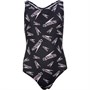 Speedo Junior Allover Print Medalist Badedragt Sort