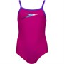 Speedo Junior Placement Thin Strap Muscleback Swimsuit Purple/Purple