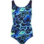 Speedo Junior Allover Splashback Swimsuit Navy/Blue