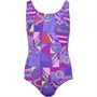 Speedo Junior Allover Splashback Swimsuit Purple/Purple