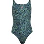Speedo Junior Girls Allover Medalist Swimsuit Navy/Pink