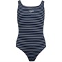 Speedo Junior Girls Essential Endurance+ Medalist Swimsuit Navy/White