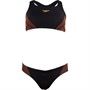 Speedo Womens Placement Bikini Black/Red